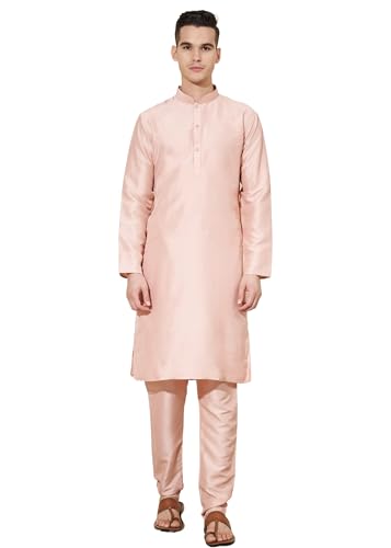 Pyjama indien Kurta en pure soie pour homme, tenue de festival élégante et traditionnelle