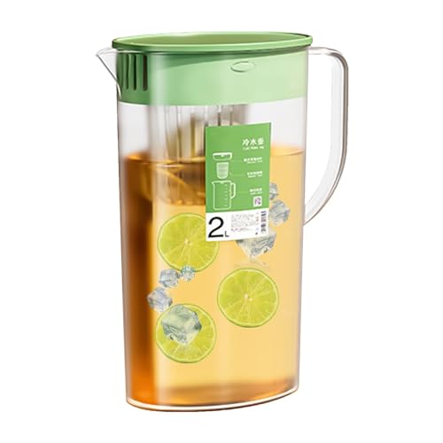 冷水ポット 冷蔵庫ポット ドリンクピッチャー 麦茶ポット ピッチャー 大容量 保冷 耐熱 熱湯OK -20℃-120℃ 漏れ防止 洗いやすい かっこいいバケ フルーツティーポット ジュースジャグ ビールディスペンサー 飲料スペンサー 飲料冷蔵庫 キッチン
