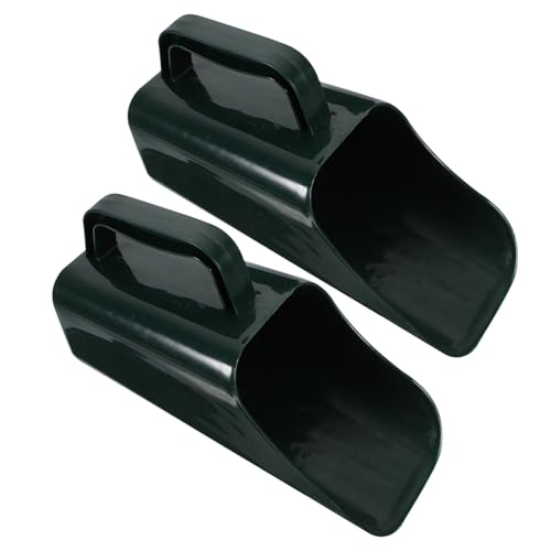balacoo 2pcs Reusable Fish Tank Gravel Cleaning Shovel Bucket Shovel Garden Tool Soil Scoop Flat Bottom Hand Spade Garden Tool