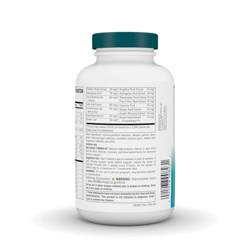 Source Naturals Wellness Formula Bio-Aligned Vitamins & Herbal Defense - Immune System Support Supplement & Immunity Booster* - 180 Tablets