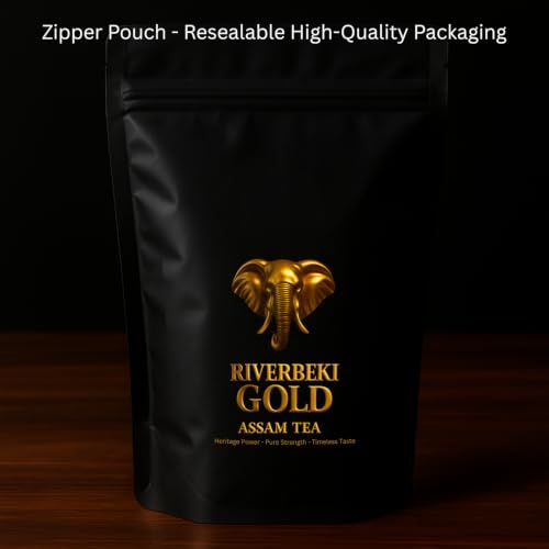 Image of RIVERBEKI Gold Premium Assam CTC Tea 1Kg | Export Quality Second Flush Black Tea for Strong, Authentic Chai