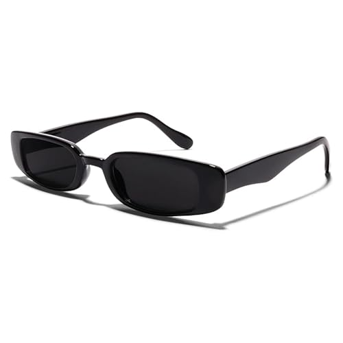 ShadyVEU Slim Rectangular Sunglasses with UV Protection