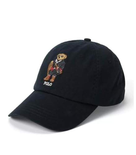 POLO RALPH LAUREN メンズ ポロベア ベースボールキャップ ブラック