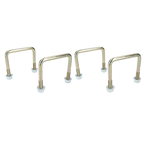 Boulon en U M10 lot de 4 pour remorque acier haute résistance 80x75mm