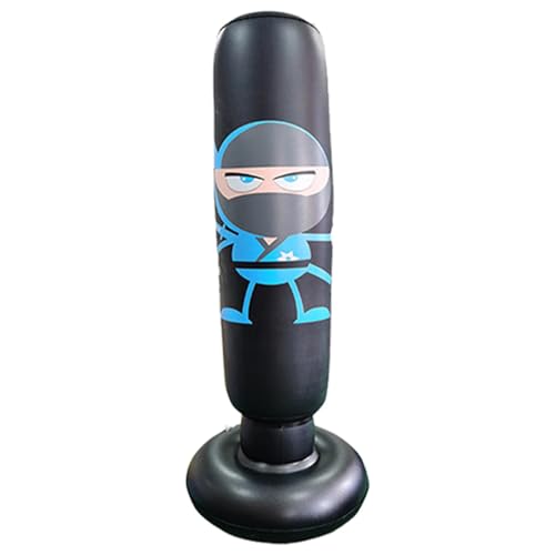 Karate con Saco De Boxeo | Saco De Boxeo Independiente para Niños | Saco De Boxeo Inflable De 65 Pulgadas para Niños | Stand Kids Saco De Boxeo De Juguete | Bolsa De Boxeo Inflable Estable para Niños