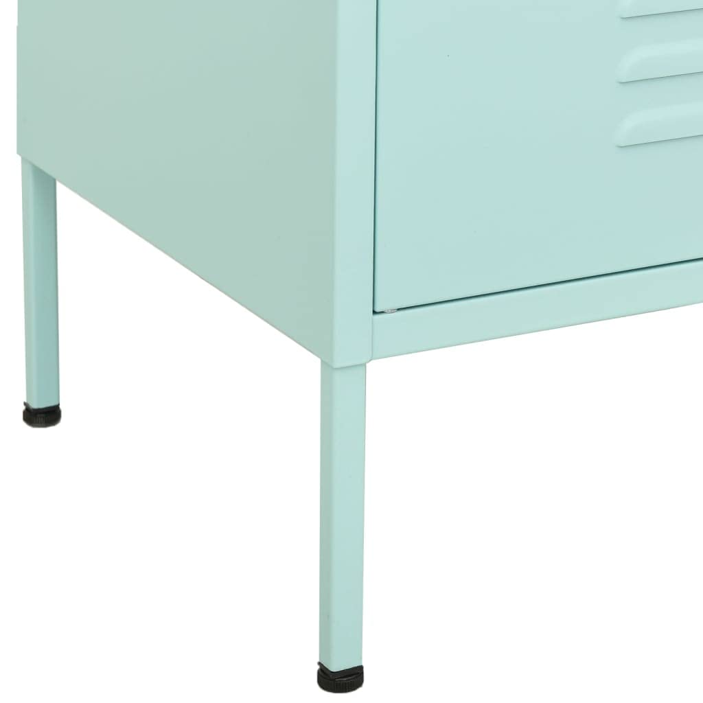 Armadio portaoggetti, 80 x 35 x 101,5 cm, in acciaio, con 2 ante e 2 cassetti, robusto armadio in metallo per soggiorno, ufficio e corridoio, versatile