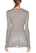Enza Costa womens Cashmere Blend Cuffed Crew Top With Thumbhole Shirt, Smoke, Large US