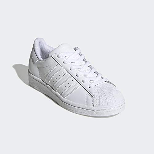 adidas Originals Kid's Unisex Superstar Sneaker, White/White/White, 7 Big Kid US by adidas Originals - Image 5