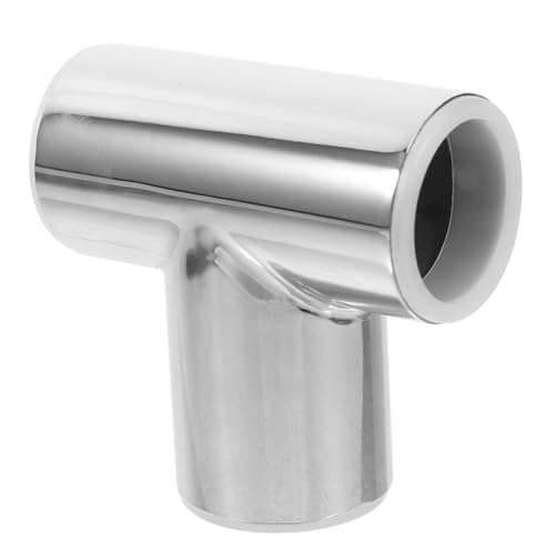 RORPOIR 25mm Tee Fitting Stainless Steel Tube Connectors for Door Bathroom Railing Tube Connectors