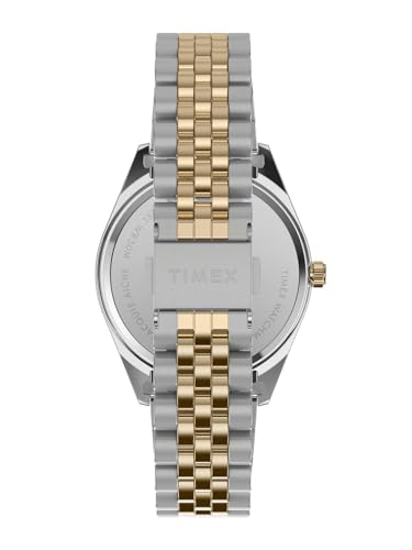 Image of TIMEX Jacquie Aiche Analog Watch for Women with Multicolor Round Dial & Two Tone Stainless Steel Bracelet Band Water Resistant Women's Wrist Watches - TW2W63700X6