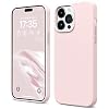 AOTESIER Shockproof Designed for iPhone 14 Pro Case 6.1 inch,[Silicone Slim Series] Rubber Full-Body Protection Bumper Phone Case for 14 Pro with Soft Anti-Scratch Lining, Chalk Pink
