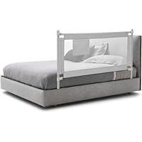 Bed Rail for Toddlers, 145 cm Extra Long, Height Adjustable & Foldable Baby Bed Rail Guard w/Storage Pocket & Double Safety Child Lock for Kids Twin Double Full Size Queen King Mattress