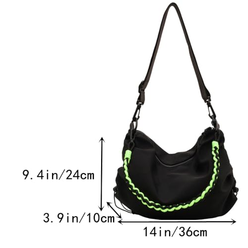 Women's Fashionable Nylon Crossbody Messenger Bag Large Hobo Bags Lightweight Shoulder Bag Purse2