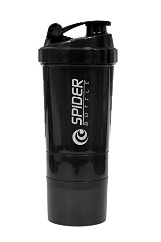 Image of Protein Shaker Bottle / 100% Leakproof Guarantee Sipper Bottle Ideal for Protein Shaker Bottle / 500ml with 2 Storage Compartment Cup for Gym, Yoga, Hiking, Cycling, BPA Free Material.(Green)