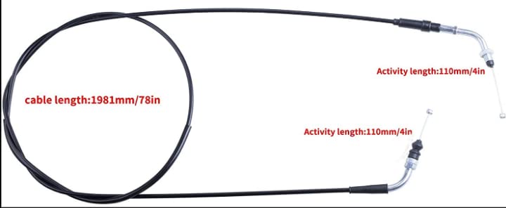 MRELC Throttle Cable 32.3" Compatible with 50cc 70cc SSR Roketa 90cc 110 cc Coolster 125cc Dirt Bikes Pit Bike Parts