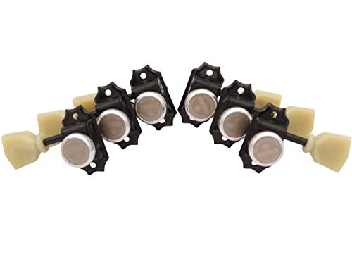 Gotoh SD90 MG-T Magnum Lock Lot de 3 mécaniques latérales SL Noir - Les Beatles, Paul McCartney, John Lennon, RIngo Starr, George Harrison Gotoh SD90 MG-T Magnum Lock Lot de 3 mécaniques latérales SL Noir