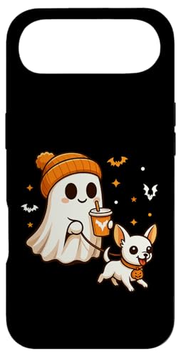White Chihuahua Halloween Ghost Walking Chihuahua Dog X}zP[X iPhone Air p