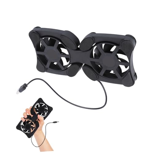 Base refrigerante portátil para laptop con ventiladores USB dobles miniatura 1