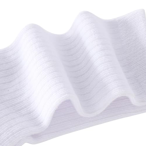 UMELOK Kids Athletic Socks Cotton Crew Socks for Boys and Girls with Stripes and Flower 4 Pairs4