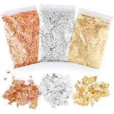 AK Gold Leaf Gold Foil Flakes for Resin, Imitation Gold Foil Flakes Metallic Leaf for Nails, Painting, Crafts, Slime and Resin Jewelry Making (5 Grams)-image-12