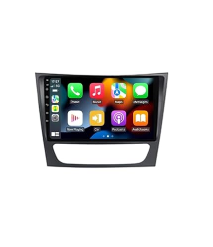 Radio Android 15 para Mercedes W211 que moderniza tu consola con GPS, DSP y cámara