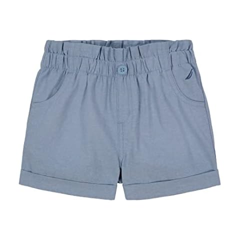 Nautica Girls' Chambray Solid Woven Shorts Cover