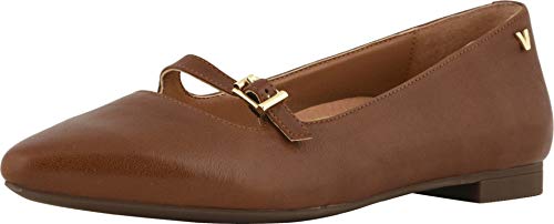 Vionic Women's Gem Delilah Ballet Flat - Ladies Pointed Mary Jane Flat with Concealed Orthotic Arch Support