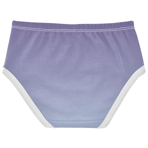 Joisal Toddler Girls Underwear 2t Cotton Cute Panties Girl Personalized Briefs Girls Undies Violet Light Steel Blue Gradient2