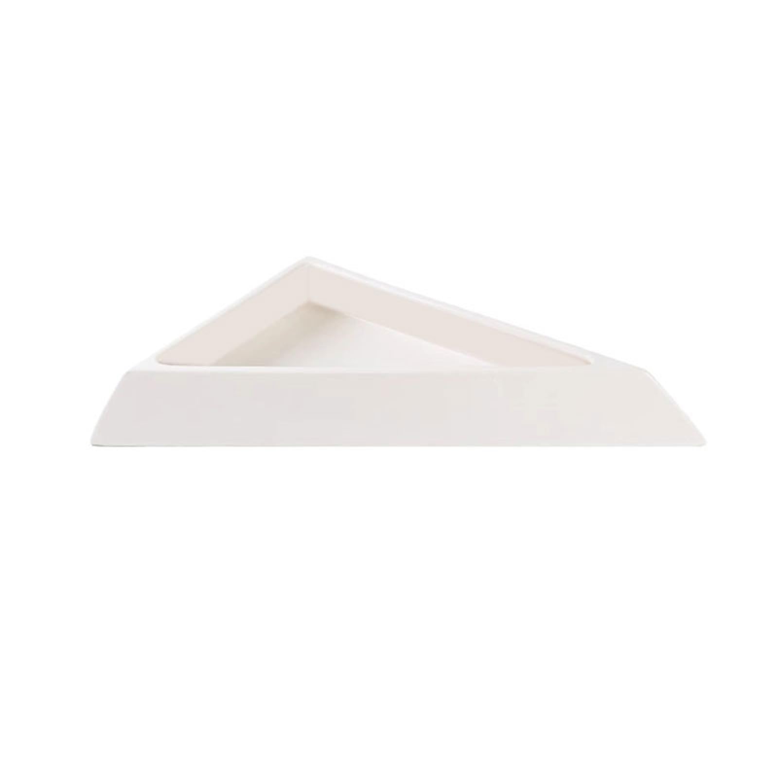 Flower Pot Tray Creativity Triangular Ceramic Drip Tray Home Tabletop Flower Arranging Saucer Ikebana Bowl