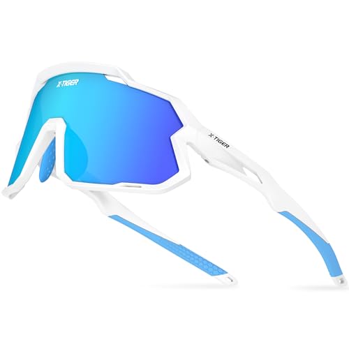 X-TIGER Gafas de ciclismo Gafas deportivas polarizadas UV400 para niños y niñas de 6 a 14 años Gafas de sol para deportes al aire libre