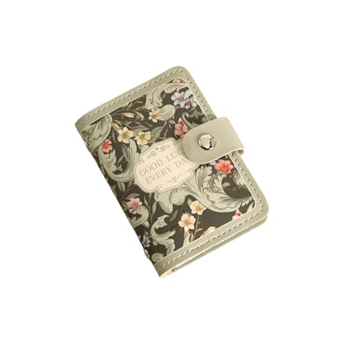 Credit Card Holder,Cute Flower Pattern Credit Card Bag,Slim Bifold Wallet,RFID Credit Card Wallet,Small Cute Card Holder for Women (Color 3)