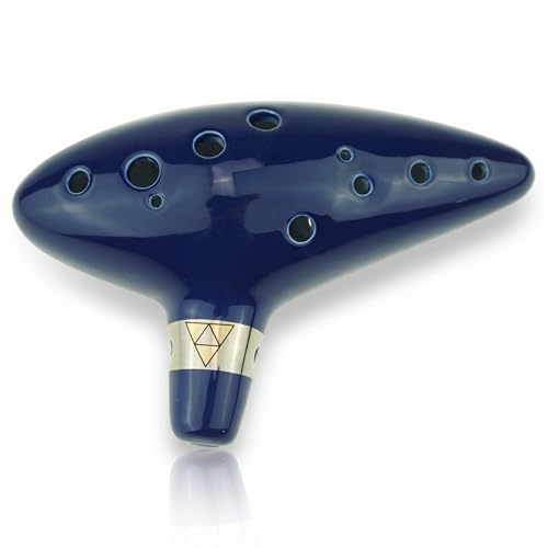 'Cheffort' 12 Hole Ocarina, Alto C Musical Instrument with Protective Bag