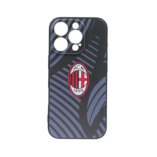 A. C. Milan - Soft cover ACM crest Iphone 16, Cover per Cellulare, Prodotto Ufficiale