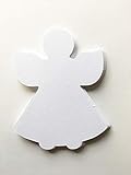 5.5” Angel Single Color Creative Paper Cut-Outs, 31 Cut-Outs in a Pack for Christmas/Winter Celebrations Décor and Kids Classroom Craft Projects