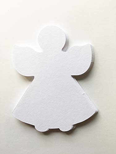 5.5” Angel Single Color Creative Paper Cut-Outs, 31 Cut-Outs in a Pack for Christmas/Winter Celebrations Décor and Kids Classroom Craft Projects