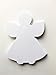 5.5” Angel Single Color Creative Paper Cut-Outs, 31 Cut-Outs in a Pack for Christmas/Winter Celebrations Décor and Kids Classroom Craft Projects