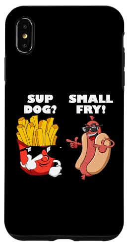 Fast Food Hot Dog And Small Fry ��������O���� Sup Dog BBQ �X�}�z�P�[�X iPhone XS Max �p