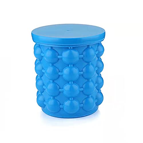 Hielera grande con tapa y molde para cubitos, azul miniatura 7