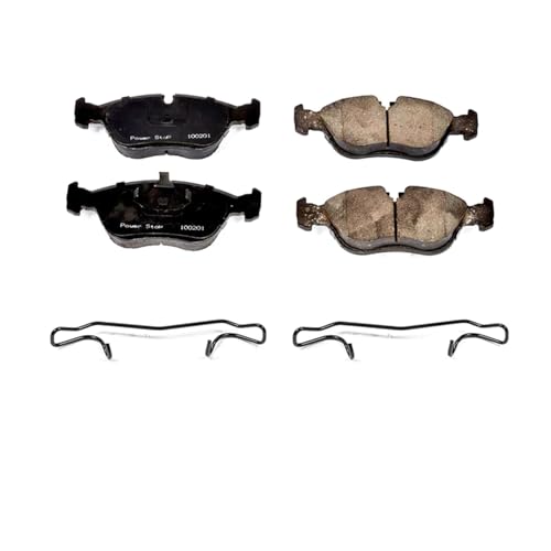 Image of PowerStop Front Brake Pads for Volvo 850 1993-97 |C70 1998-04 |S70 1998-00 |V70 1998-00 - Z17 Ceramic Brake Pads with Installation Hardware, 17-618