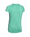 Under Armour Girls' Novelty Big Logo T-Shirt, Green Breeze (958)/Tahitian Teal, Youth Small