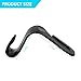 Mandark 2PCS Car Seat Headrest Hooks, Cute Bow Vehicle Hooks for Purses and Bags, Automotive Purse Hook Hanger Interior Decoration Accessories, Universal for SUV, Sedan, Truck (Black Line)