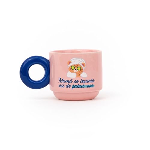 Miniatura 7 de Mr. Wonderful Taza Apilable “Mamá se Levanta Así de Fabulosa” – Taza de Cerámica 330 ml