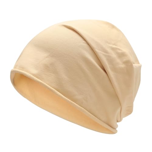 Image of ZLYC Cotton Thin Slouchy Beanie Hat for Men Women Fashion Soft Stretch Knit Skull Cap