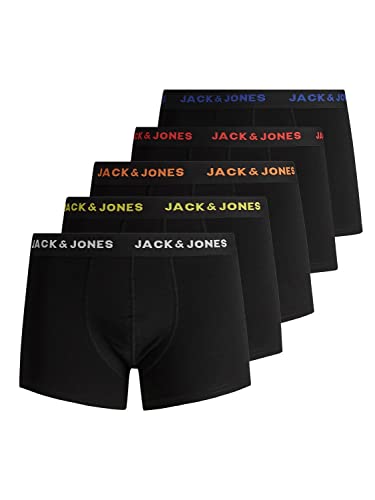 JACK & JONES Herren Boxershort JACBLACK Friday Trunks 5er Pack S M L XL XXL, Größe:XXL, Farbe:Black Black - Black - Black - Black 12167028 – Ansicht 1