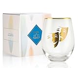 Onebttl Theater Gifts, Broadway Gifts for Musicians, Actors and Music Teacher on World Theatre Day, Birthday and Chistmas, 17 Oz Stemless Wine Glass