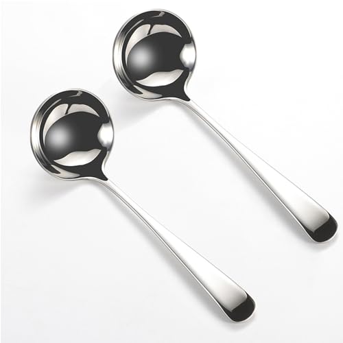 ZDFQly Small Ladle, 304 Stainless Steel Small Gravy Soup Serving
