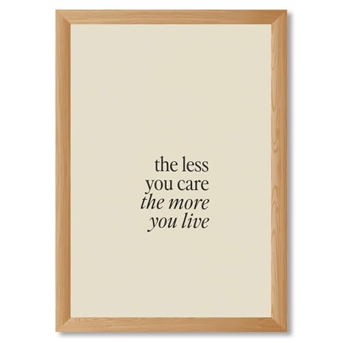 Framed Inspirational Quote Poster Poster Canvas Print Art Minimalist Aesthetic
