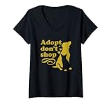 Photo Gallery donna adopt don t shop - gatto e cane salvataggio maglietta con collo a v Photo Gallery donna adopt don t shop - gatto e cane salvataggio maglietta con collo a v