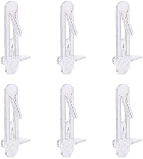 INCREWAY 30 Pack Shelf Support Peg, Clear Plastic Cabinet Shelf Pins, Self-Locking Bracket Clips for Supporting Furniture Kitchen Bookcase Closet Shelf, Fits 6.9mm Diameter Hole and 16mm Shelf