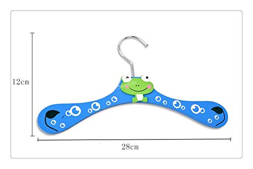 12 perchas de madera de animales de dibujos animados para niños, perchas de ropa de bebé en 6 estilos divertidos, duraderas y adorables para armario infantil al por mayor